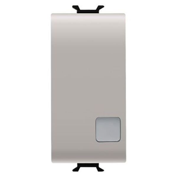 Picture of PULSANTE 1M 1P NA 16A ILL.SEGN.BEIGE