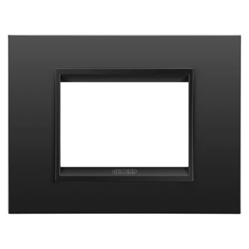 תמונה של מסגרת LUX מתכת מונוכרום שחור סאטן 3 מודול(זהה לאביזר בשחור)