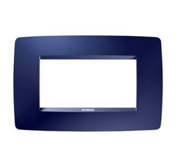 Picture of ONE PLATE 4-GANG TOPAZ BLUE