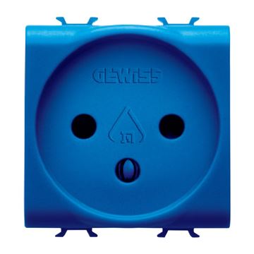 תמונה של קורוס-שקע כח ישראלי 16A כחול-דגם קורוס