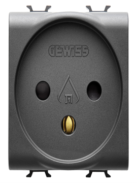 תמונה של קורוס-שקע כח ישראלי 2 מודול גוון שחור מט/סאטן