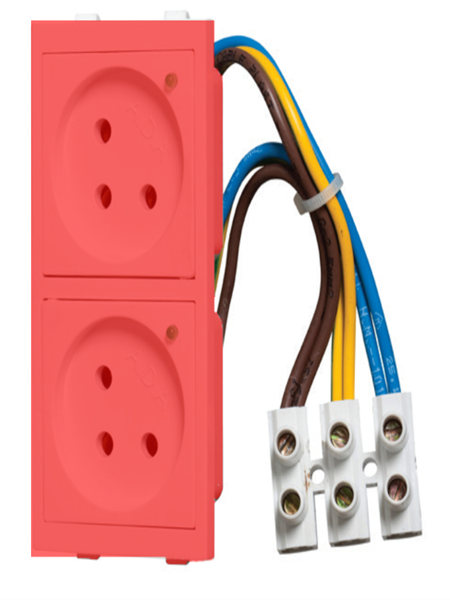 Picture of red couple sockets