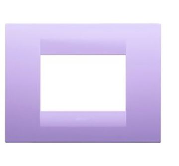Picture of GEO PLATE 3-GANG AMETHYST PURPLE