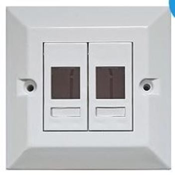Picture of DOUBLE-SOCKET RJ45BOX HIGHER TYPE