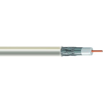 Picture of Coaxial Cable RG6-CS-FP-AF-AB-AF-V white+AL+Braid-Coil 100m
