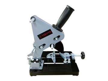 Picture of Angle Grinder StandApplicable angle grinder type: 100-125mmSupport material：AluminumBase material：Cast IronBase size: 23 * 18cmFixture width: 80mmCutting depth: 30mmSafe Guard: Plastic