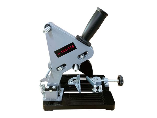 Picture of Angle Grinder StandApplicable angle grinder type: 100-125mmSupport material：AluminumBase material：Cast IronBase size: 23 * 18cmFixture width: 80mmCutting depth: 30mmSafe Guard: Plastic