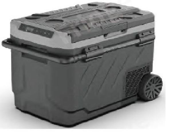 Picture of refrigerator 49L 60W car 12VDC/230VAC + handle + wheels