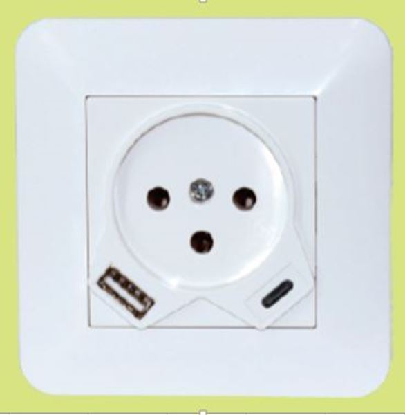 Picture of 20w fast charge USB A+C socket