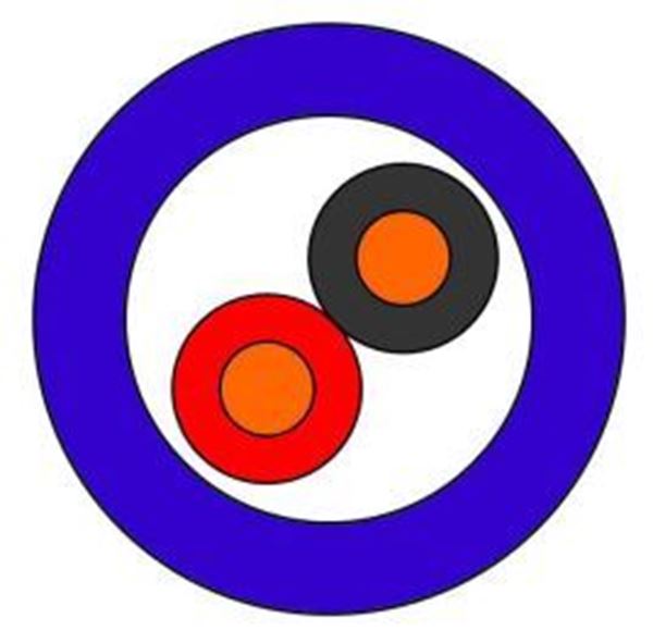 Picture of DROP CABLE CO-2x1x18AWG-B-PV-V - Drum 500m