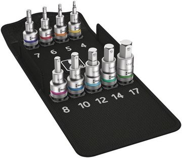 Picture of Professional Allen socket set with 1/2" drive and screw gripping function, from the tool manufacturer Wera
