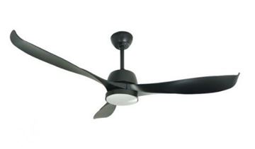 Picture of מאורר תקרה  56" אטלנטה IP44 שלט+לד שחור NORTHER