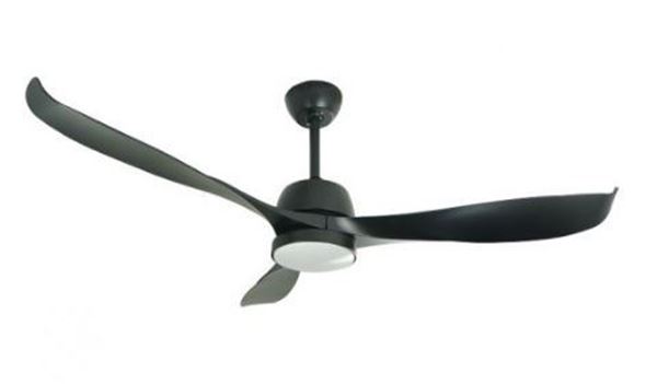 Picture of מאורר תקרה  56" אטלנטה IP44 שלט+לד שחור NORTHER