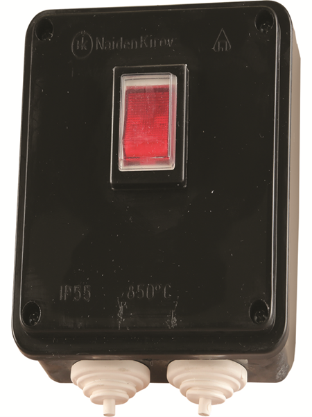 Picture of Two pole switch 16a+cable surface m IP55