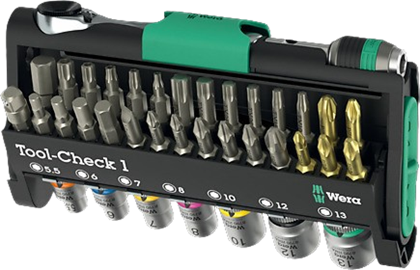 Picture of סט טול צ'ק כולל ביט רצ'ט, בוקסות וביטים וורה