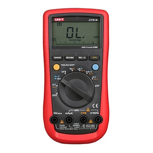 Picture of Pro multimeter + capacitors + frequency + temp + T-UNILOZ + TRMS + IP65