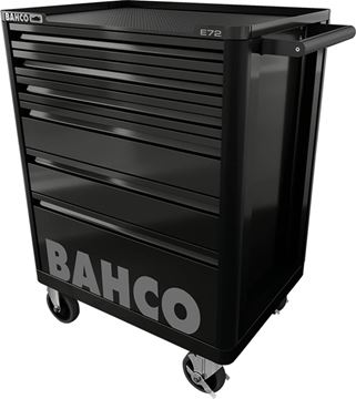 Picture of Cabinet / tool cart 6 drawers with 214 tools in black color BAHCO