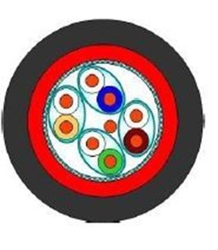 תמונה של כבל מחשב NYY 4X2X23 S/FTP CAT7 שחור - תוף 500מ'