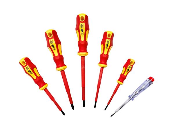 Picture of סט מברגים מבודד 1000 וולט עם טסטר 6 י"ח