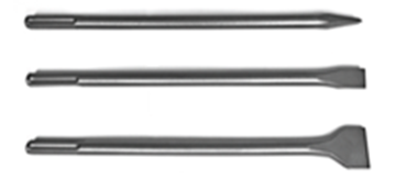 Picture of SDS-PLUS Tile Chisel (Bent)
size: 14*165*75mm 
material: 40Cr, sand blasted