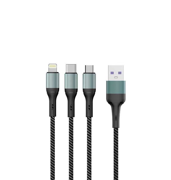 Picture of 3 IN 1 Nylon Cable 60W Super Fast Charging