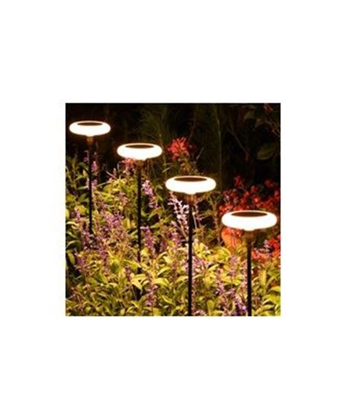 Picture of Ring solar garden lighting variable shade black 18 LEDs