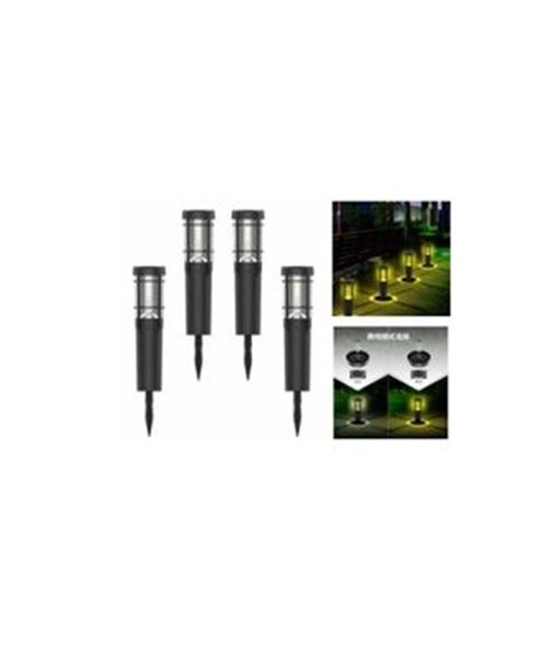 Picture of Solar garden nor spike 3000K black 2 LEDs