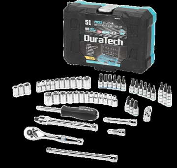 Picture of DURATECH 51-Piece Standard (SAE) and Metric Polished Chrome