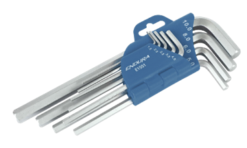 Picture of 9PCS LONG HEX KEY SET