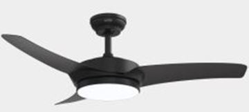 Picture of Santorini Ceiling Fan Black 42 Inch 20W DC + Led 3CCT