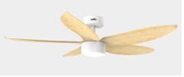 Picture of Fiji Ceiling Fan White+ wooden 52 Inch 20W DC + Led 3CCT