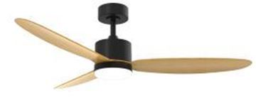 Picture of Sri Lanka Ceiling Fan Black+ wooden 52 Inch 20W DC Led 3CCT