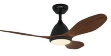 Picture of Tahiti Ceiling Fan Black+ wooden 48 Inch 20W DC + Led 3CCT
