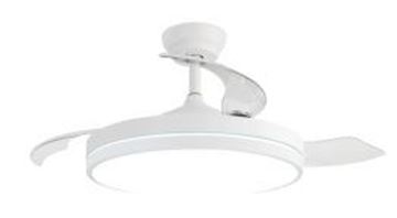 Picture of Maui Ceiling Fan Folding Wings White 42 Inch 24W DC 3CCT