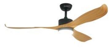 Picture of Jamaica Ceiling Fan Black+ wooden 52 Inch 20W DC 3CCT IP65