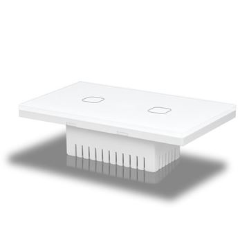 Picture of Smart switch 2 lights for rectangular box 3 module white