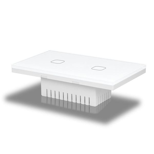 Picture of Smart switch 2 lights for rectangular box 3 module white