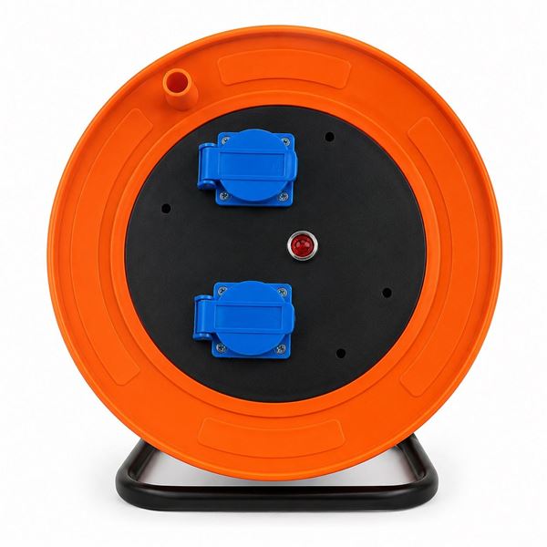 Picture of EMPTY CABLE REEL WITH 2 ISRAELI SOCKETS