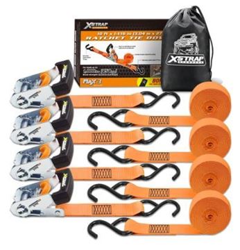 Picture of 4PK 1-1/16" x 10' Ratchet Tie-down Straps
