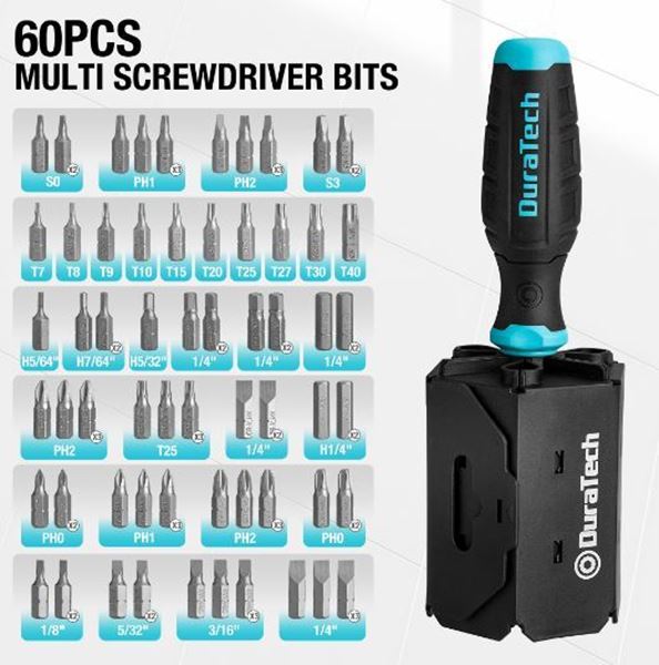 Picture of DuraTech 61pcs Multi-bits screwdriver set