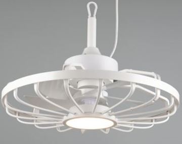 Picture of Zanzibar White Ceiling Fan 50mm W20 CCT 2700K-6500 IP44